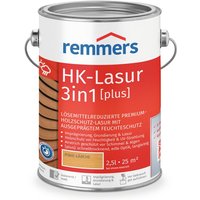HK-Lasur 3in1 [plus] pinie/lärche, matt, 2,5 Liter, Holzlasur, Premium Holzlasur außen, 3fach Holzschutz mit Imprägnierung + Grundierung + Lasur von REMMERS