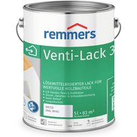 Venti-Lack 3in1 weiß (ral 9016), 5 Liter, Alkydhardzlack für Holz innen und außen, 3 Beschichtungen in einem Produkt, hohe Deckkraft - weiß (ral von REMMERS