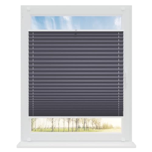 RENA Plissee ohne Bohren Rollos für Fenster | Faltrollos für Fenster & Tür | Plisseerollo nach Maß Verdunkelung | Fenster Rollos für Innen | Jalousie Graphit 125x120 cm RENA Plissee ohne Bohren Rollos für Fenster | Faltrollos für Fenster & Tür | Plisseerollo nach Maß Verdunkelung | Fenster Rollos für Innen | Jalousie Graphit 125x120 cm von RENA