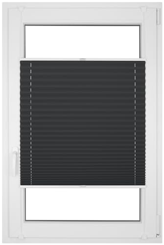RENA Verdunklungsplissee ohne Bohren Plissee Blickdicht Fenster Balkonfenster Balkontür Verdunkelung Sichtschutz Sonnenschutz Innen Plissé Graphit 60x220 cm RENA Verdunklungsplissee ohne Bohren Plissee Blickdicht Fenster Balkonfenster Balkontür Verdunkelung Sichtschutz Sonnenschutz Innen Plissé Graphit 60x220 cm von RENA
