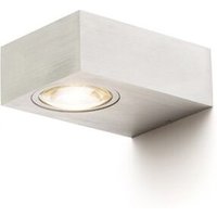 Wandleuchte korso ii Aluminium gekämmt 230V led 2x3W 120° IP54 3000K von RENDL LIGHT