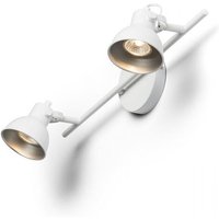 Wandleuchte rosita ii weiss/silbergrau 230V led GU10 2x9W von RENDL LIGHT