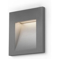 Einbauleuchte tess sq silber grau 230V led 3W IP54 3000K von RENDL LIGHT