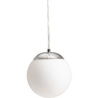 Bolly 17 Pendelleuchte Opal/Chrom-Glas 230V led E27 15W IP44 von RENDL LIGHT