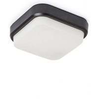 Rendl Light - Deckenleuchte taris sq 17 Applique / Deckenleuchte schwarz Kunststoff 230V led 8W IP54 3000K von RENDL LIGHT