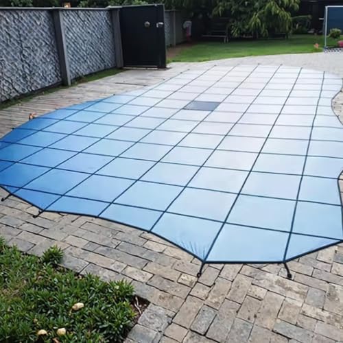 Abdeckplane Pool Poolabdeckungen Für Den Winter, Schutzkappe Für Runde, In Den Boden Eingelassene Pools Im Freien, Sicherheitsabdeckung Für Schwimmbäder(Dia 12.5ft/3.8m) von RENLXFI
