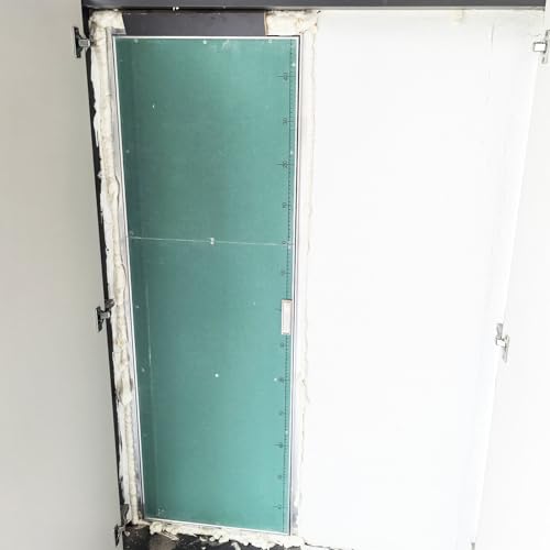 RENLXFI Inspektionsplatte Aus Aluminium-Gipskarton, Große, Lackierbare Zugangsplatte Für Trockenbauwände, Abschließbare Tür Für Dachboden(WxH 500mmx1150mm) von RENLXFI
