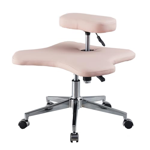 kniestuhl ergonomisch Sitzender Kniestuhl mit gekreuzten Beinen und Rollen, ergonomischer, höhenverstellbarer Bürohocker, Affen-Kniestuhl für zu Hause, Yoga-Enthusiasten, Meditationsfanatiker, Arbeite von RENLXFI