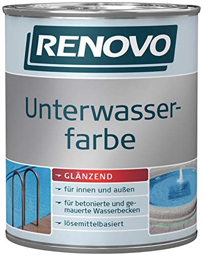 2,5Liter Schwimmbadfarbe lidoblau Unterwasserfarbe Schwimmbeckenfarbe Poolfarbe von Renovo