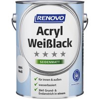 RENOVO Acryl Weißlack seidenmatt, weiß - weiss von RENOVO