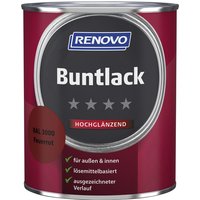 RENOVO Buntlack hochglänzend, feuerrot RAL 3000 von RENOVO