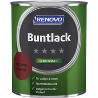 RENOVO Buntlack seidenmatt, feuerrot RAL 3000 von RENOVO