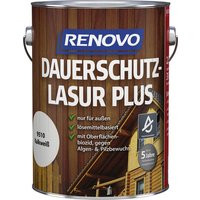 RENOVO Dauerschutzlasur seidenglänzend »PLUS«, kalkweiss von RENOVO