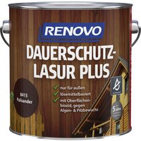 RENOVO Dauerschutzlasur seidenglänzend »PLUS«, palisander, 4 l - braun von RENOVO