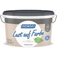 RENOVO Dispersion »Lust auf Farbe«, matt, hohe Deckkraft, 8-12 m²/l, Lösemittelfrei/Allergikergeeignet - beige von RENOVO