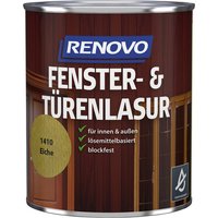 RENOVO Fenster- und Türenlasur seidenglänzend, eiche - braun von RENOVO