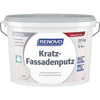 RENOVO Kratz-Fassadenputz 2mm, 20 kg - weiss von RENOVO