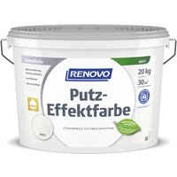 RENOVO Putz-Effektfarbe matt, weiss von RENOVO