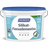 RENOVO Silikat-Fassadenweiss matt, weiß von RENOVO