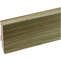 RENOVO Sockelleiste, Eiche braun, PVC, LxHxT: 240 x 5,9 x 1,7 cm - beige von RENOVO