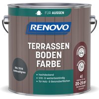 RENOVO Terrassenbodenfarbe, wb 4,0L anthrazit RAL 7016 - grau RENOVO Terrassenbodenfarbe, wb 4,0L anthrazit RAL 7016 - grau von RENOVO