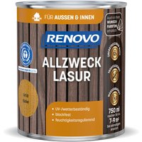 RENOVO Allzwecklasur, wb 750ml eiche 1410 - braun von RENOVO