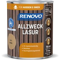RENOVO Allzwecklasur, wb 750ml kiefer 1411 - braun von RENOVO
