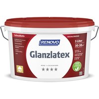 RENOVO Wand- und Deckenfarbe, »Glanzlatex«,  weiss, hochglänzend, 5 l von RENOVO