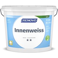 RENOVO Wand- und Deckenfarbe »Innenweiss«, matt, 15 l von RENOVO