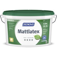 RENOVO Wand- und Deckenfarbe »Mattlatex«, weiss, 5 l von RENOVO