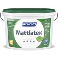 RENOVO Wand- und Deckenfarbe »Mattlatex«, weiss, 10 l von RENOVO