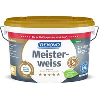 RENOVO Dispersionsfarbe, »Meisterweiss«, matt, 2,5l von RENOVO