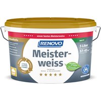 RENOVO Dispersionsfarbe, »Meisterweiss«, matt, 5l von RENOVO