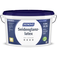 RENOVO Wand- und Deckenfarbe »Seidenglanzlatex«, weiß, 5 l - weiss von RENOVO