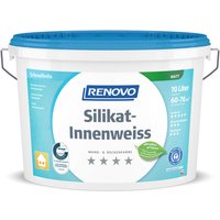 RENOVO Wand- und Deckenfarbe, »Silikatweiss«, matt, 10 l von RENOVO