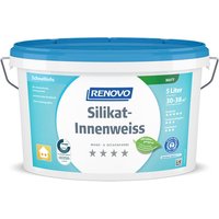 RENOVO Wand- und Deckenfarbe, »Silikatweiss«, matt, 5 l von RENOVO