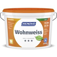 RENOVO Wand- und Deckenfarbe »Wohnweiss«, stumpfmatt, 10 l von RENOVO