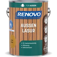 RENOVO Aussenlasur, wb 2,5L eiche wasserbasiert - braun von RENOVO