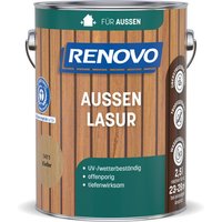 RENOVO Aussenlasur, wb 2,5L kiefer wasserbasiert - braun von RENOVO