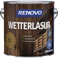 RENOVO Wetterlasur seidenglänzend, teak - braun von RENOVO