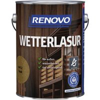 RENOVO Wetterlasur seidenglänzend, teak - braun von RENOVO