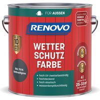 RENOVO Wetterschutzfarbe, wb 4,0L anthrazit RAL 7016 - grau RENOVO Wetterschutzfarbe, wb 4,0L anthrazit RAL 7016 - grau von RENOVO
