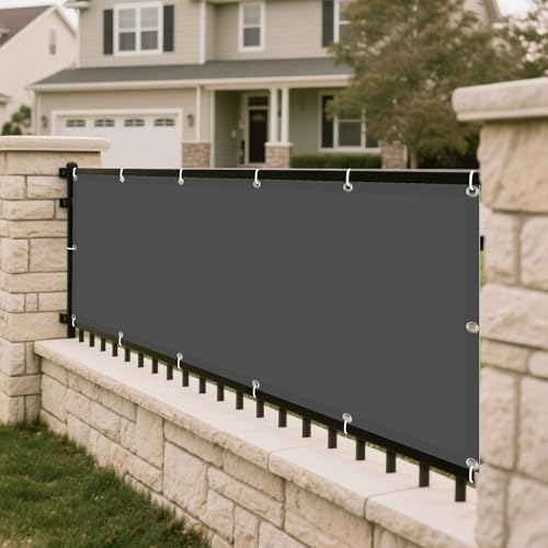 Sonnensegel Wasserfest 130 x 285 cm Rechteckig Wasserdicht 98% UV Schutz Sonnenschutz Schutzplane inkl Befestigungsseile für Patio Balkon Terrasse Camping, Dunkelgrau Sonnensegel Wasserfest 130 x 285 cm Rechteckig Wasserdicht 98% UV Schutz Sonnenschutz Schutzplane inkl Befestigungsseile für Patio Balkon Terrasse Camping, Dunkelgrau von RENWEIWEI