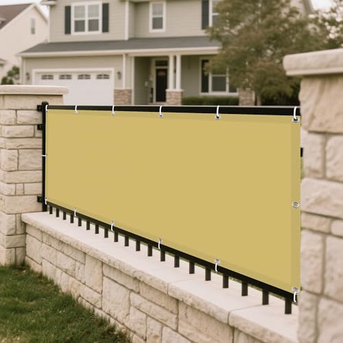 Sonnensegel Wasserfest 470 x 495 cm Rechteckig Wasserdicht 98% UV Schutz Sonnenschutz Schutzplane inkl Befestigungsseile für Patio Balkon Terrasse Camping, Creme Farben Sonnensegel Wasserfest 470 x 495 cm Rechteckig Wasserdicht 98% UV Schutz Sonnenschutz Schutzplane inkl Befestigungsseile für Patio Balkon Terrasse Camping, Creme Farben von RENWEIWEI