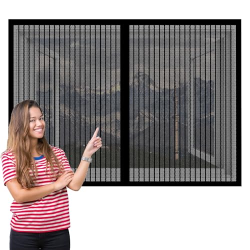 Insektenschutz für Fenster Außen 142 x 112 cm Insektenschutz Magnetischer Fliegenvorhang Ohne Bohren Fliegenschutz für Fenstergitter, Schwarz Insektenschutz für Fenster Außen 142 x 112 cm Insektenschutz Magnetischer Fliegenvorhang Ohne Bohren Fliegenschutz für Fenstergitter, Schwarz von RENXTAO