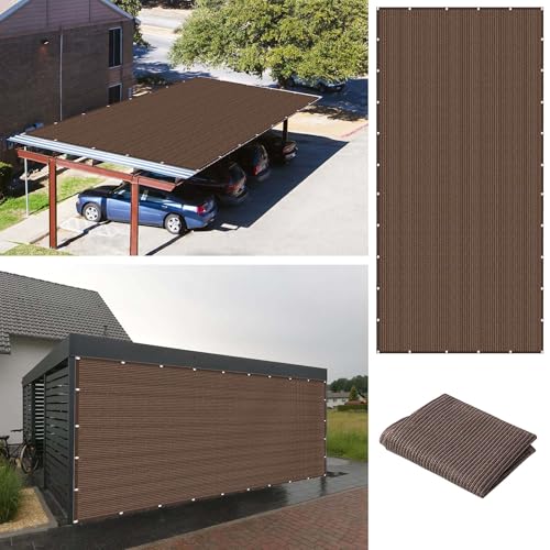 Sonnenschutz Sonnensegel 240 x 430 cm Rechteckig Atmungsaktiv 98% UV Schutz Sonnenschutz Wetterschutz Segel mit Ösen Und Befestigungsseile für Terrasse Camping, braun Sonnenschutz Sonnensegel 240 x 430 cm Rechteckig Atmungsaktiv 98% UV Schutz Sonnenschutz Wetterschutz Segel mit Ösen Und Befestigungsseile für Terrasse Camping, braun von RENXTAO