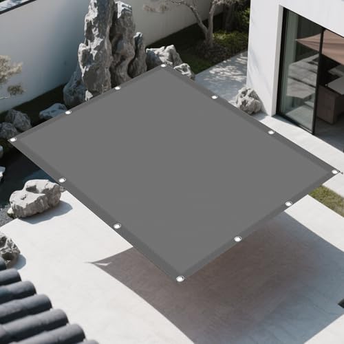 Sonnensegel 100 x 350 cm Rechteckig Wasserdicht 98% UV Schutz Schattierungsnetz Mesh Tarp mit Ösen Sichtschutz Reißfest Wetterfest Ohne Bohren für Außenbereich Garten, Hellgrau Sonnensegel 100 x 350 cm Rechteckig Wasserdicht 98% UV Schutz Schattierungsnetz Mesh Tarp mit Ösen Sichtschutz Reißfest Wetterfest Ohne Bohren für Außenbereich Garten, Hellgrau von RENXTAO