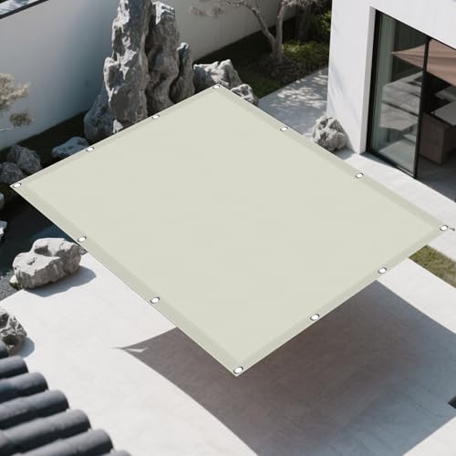 Sonnensegel 85 x 700 cm Rechteckig Wasserdicht 98% UV Schutz Schattierungsnetz Mesh Tarp mit Ösen Sichtschutz Reißfest Wetterfest Ohne Bohren für Außenbereich Garten, Beige Sonnensegel 85 x 700 cm Rechteckig Wasserdicht 98% UV Schutz Schattierungsnetz Mesh Tarp mit Ösen Sichtschutz Reißfest Wetterfest Ohne Bohren für Außenbereich Garten, Beige von RENXTAO