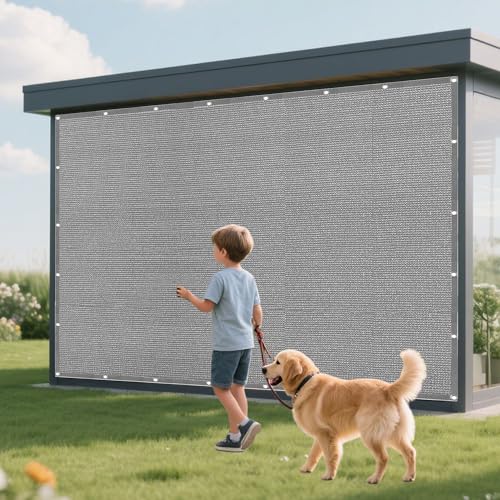 Sonnensegel Sonnenschutz 210 x 490 cm Rechteckig Atmungsaktiv 98% UV Schutz Baldachin Garten Segel mit Spannseilen mit Ösen für Garten Balkon, Hellgrau Sonnensegel Sonnenschutz 210 x 490 cm Rechteckig Atmungsaktiv 98% UV Schutz Baldachin Garten Segel mit Spannseilen mit Ösen für Garten Balkon, Hellgrau von RENXTAO