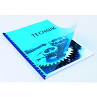RENZ Deckfolien für Bindemappen DIN A4 0.2 mm blau von RENZ